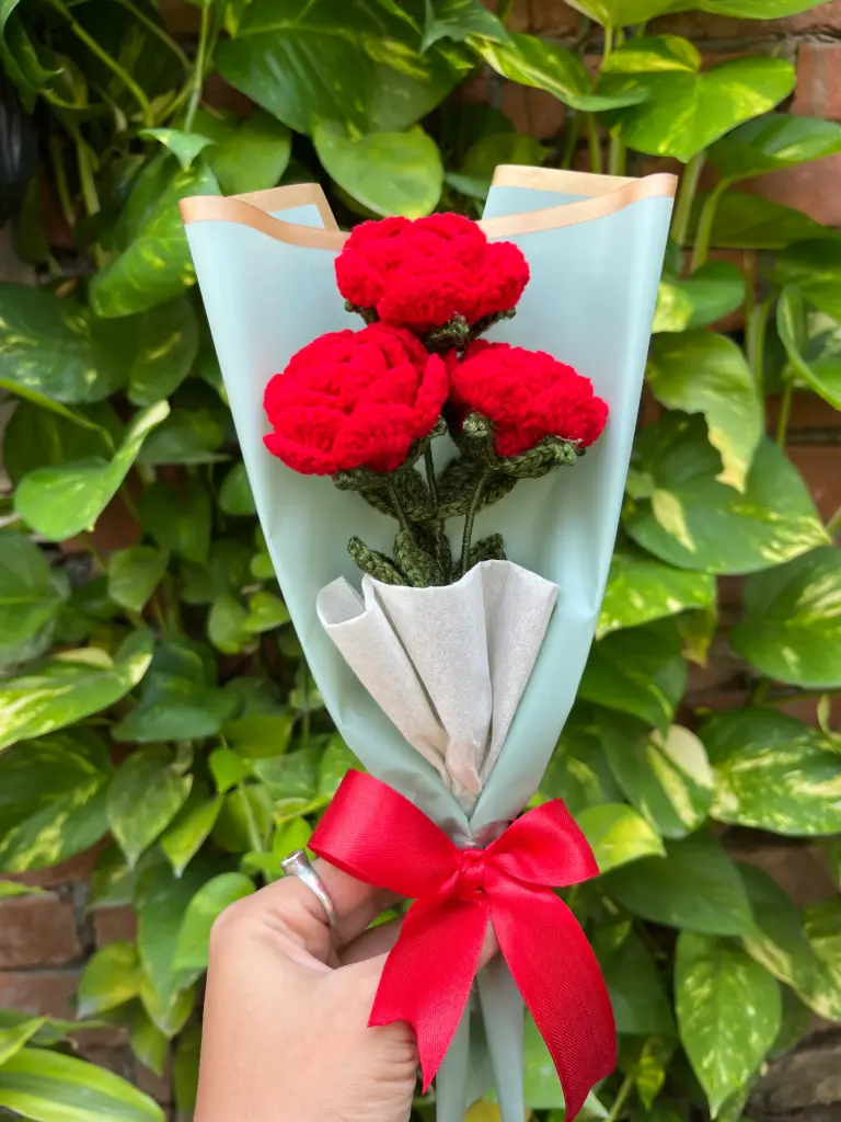 Crochet flower bouqet