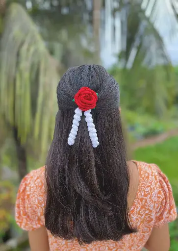 Crochet hair accessories