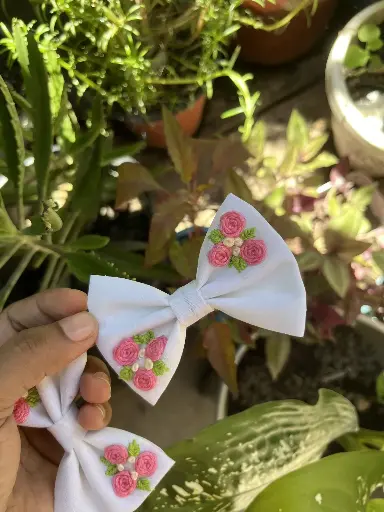 Hair bow clips